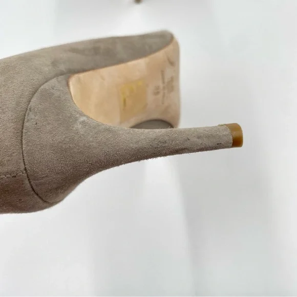MM Lafleur Vanessa Pump EU 38 US 7.5/8 Suede Leather Heels Pointed Toe - Picture 8 of 11
